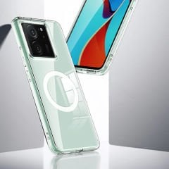 Xiaomi Mi 13T Kılıf Sert PC Arka Yüzey Wireless Şarj Özellikli Flet Magsafe Kapak