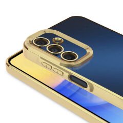 Samsung Galaxy A15 Kılıf Kamera Korumalı Logo Gösteren Omega Kapak
