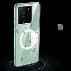 Xiaomi Mi 13T Pro Kılıf Sert PC Arka Yüzey Wireless Şarj Özellikli Flet Magsafe Kapak