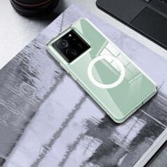 Xiaomi Mi 13T Pro Kılıf Sert PC Arka Yüzey Wireless Şarj Özellikli Flet Magsafe Kapak