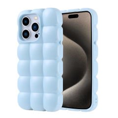iPhone 15 Pro Kılıf Parlak Esnek Silikon Dom Dom Kapak