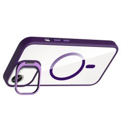 iPhone 16E Kılıf Standlı ve Kamera Lens Hediyeli Kablosuz Şarj Özellikli Etro Kapak