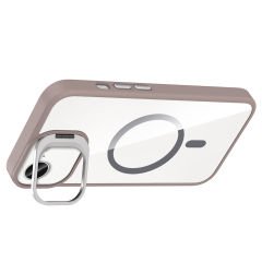 iPhone 16E Kılıf Standlı ve Kamera Lens Hediyeli Kablosuz Şarj Özellikli Etro Kapak