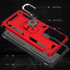 Samsung Galaxy S21 Ultra Kılıf Vega Tank Sert Yüzüklü Standlı Zırh Koruma Kapak