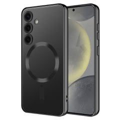 Samsung Galaxy S24 FE Kılıf Kamera Korumalı Kablosuz Wireless Şarj Özellikli Demre Kapak