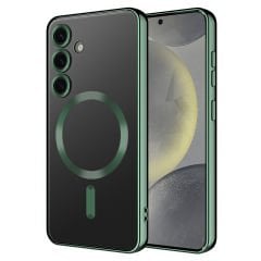 Samsung Galaxy S24 FE Kılıf Kamera Korumalı Kablosuz Wireless Şarj Özellikli Demre Kapak