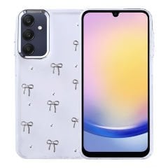 Samsung Galaxy A25 Kılıf Airbag Tasarımlı Simli Şeffaf Kutup Kapak