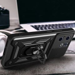 İnfinix Hot 40i Kılıf Magnetik Standlı Kamera Korumalı Sürgülü Vega Kapak