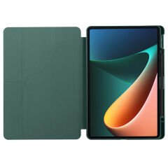 Xiaomi Mi Pad 5 Kılıf Tri Folding Kalem Bölmeli Standlı Kılıf