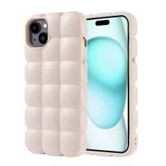iPhone 15 Plus Kılıf Parlak Esnek Silikon Dom Dom Kapak