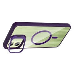 Samsung Galaxy A06 Kılıf Standlı ve Kamera Lens Hediyeli Kablosuz Şarj Özellikli Etro Kapak