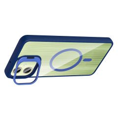 Samsung Galaxy A06 Kılıf Standlı ve Kamera Lens Hediyeli Kablosuz Şarj Özellikli Etro Kapak