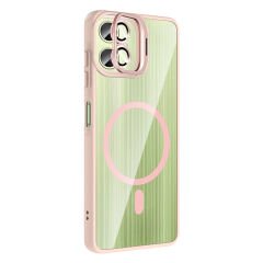 Samsung Galaxy A06 Kılıf Standlı ve Kamera Lens Hediyeli Kablosuz Şarj Özellikli Etro Kapak