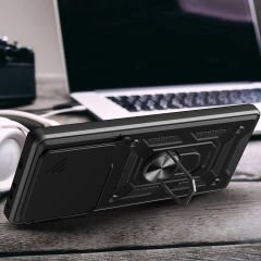 Tecno Camon 30 Pro 5G Kılıf Magnetik Standlı Kamera Korumalı Sürgülü Vega Kapak