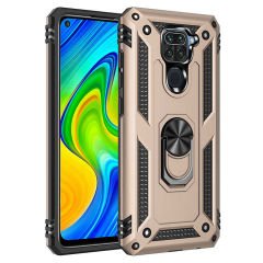 Xiaomi Redmi Note 9 Kılıf Vega Tank Sert Yüzüklü Standlı Zırh Koruma Kapak