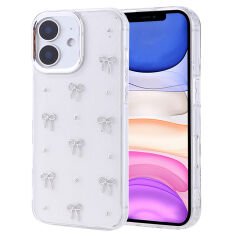 iPhone 11 Kılıf Airbag Tasarımlı Simli Şeffaf Kutup Kapak