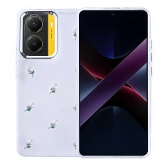 Xiaomi Poco X7 Pro Kılıf Airbag Tasarımlı Simli Şeffaf Kutup Kapak