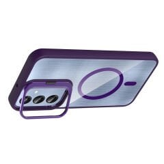 Samsung Galaxy A16 Kılıf Standlı ve Kamera Lens Hediyeli Kablosuz Şarj Özellikli Etro Kapak