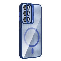 Samsung Galaxy A16 Kılıf Standlı ve Kamera Lens Hediyeli Kablosuz Şarj Özellikli Etro Kapak