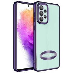 Samsung Galaxy A53 5G Kamera Korumalı Logo Gösteren Omega Kapak kılıf