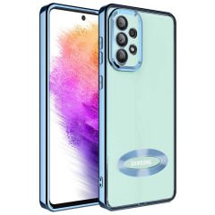 Samsung Galaxy A53 5G Kamera Korumalı Logo Gösteren Omega Kapak kılıf