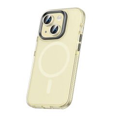 iPhone 15 Kılıf Airbagli Magsafe Wireless Şarj Özellikli Klaptika Kapak Kılıf