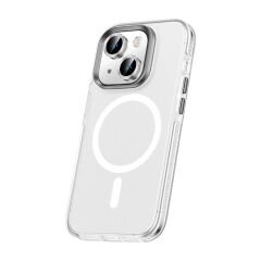 iPhone 15 Kılıf Airbagli Magsafe Wireless Şarj Özellikli Klaptika Kapak Kılıf