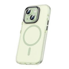 iPhone 15 Kılıf Airbagli Magsafe Wireless Şarj Özellikli Klaptika Kapak Kılıf