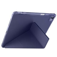 Apple iPad Air 13 2024 Kılıf Tri Folding Kalem Bölmeli Standlı Kılıf