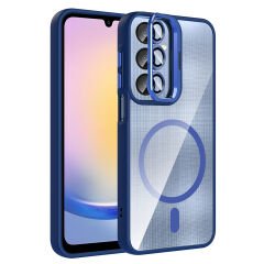 Samsung Galaxy A25 Kılıf Standlı ve Kamera Lens Hediyeli Kablosuz Şarj Özellikli Etro Kapak