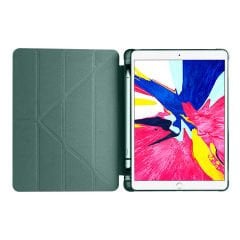 iPad 10.2 2021 (9.Nesil) Kılıf Tri Folding Kalem Bölmeli Standlı Kılıf