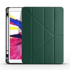 iPad 10.2 2021 (9.Nesil) Kılıf Tri Folding Kalem Bölmeli Standlı Kılıf