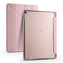 iPad 10.2 2021 (9.Nesil) Kılıf Tri Folding Kalem Bölmeli Standlı Kılıf