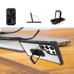 Galaxy S22 Ultra Kılıf Zore V-Bax Kapak