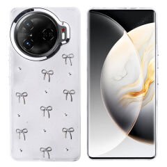 Tecno Camon 30 Pro 5G Kılıf Airbag Tasarımlı Simli Şeffaf Kutup Kapak