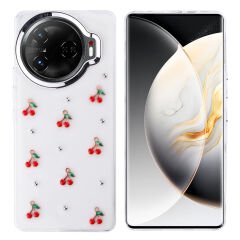 Tecno Camon 30 Pro 5G Kılıf Airbag Tasarımlı Simli Şeffaf Kutup Kapak