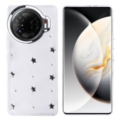 Tecno Camon 30 Pro 5G Kılıf Airbag Tasarımlı Simli Şeffaf Kutup Kapak