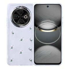 Tecno Spark 30C Kılıf Airbag Tasarımlı Simli Şeffaf Kutup Kapak