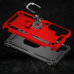Samsung Galaxy S24 Plus Kılıf Vega Tank Sert Yüzüklü Standlı Zırh Koruma Kapak