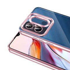 Xiaomi Redmi 12C Kılıf Kamera Korumalı Logo Gösteren Omega Kapak