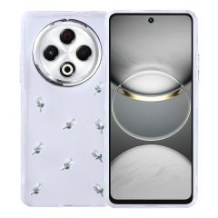 Tecno Spark 30 Kılıf Airbag Tasarımlı Simli Şeffaf Kutup Kapak