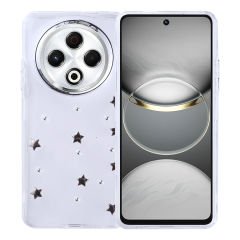 Tecno Spark 30 Kılıf Airbag Tasarımlı Simli Şeffaf Kutup Kapak