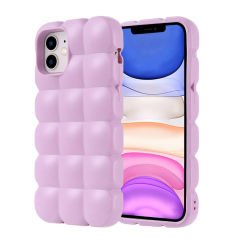 iPhone 11 Kılıf Parlak Esnek Silikon Dom Dom Kapak