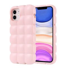 iPhone 11 Kılıf Parlak Esnek Silikon Dom Dom Kapak