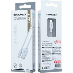 Dramex D16LK Lightning Data/şarj Kablosu 1.6A 1mt Beyaz