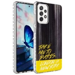 Samsung Galaxy A53 5G Airbag Kenarlı Renkli Desenli Silikon Elegans Kapak kılıf