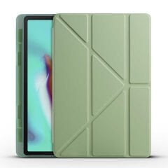 Samsung Galaxy Tab A7 10.4 T500 2020 Kılıf Tri Folding Kalem Bölmeli Standlı Kılıf