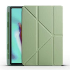 Samsung Galaxy Tab A7 10.4 T500 2020 Kılıf Tri Folding Kalem Bölmeli Standlı Kılıf