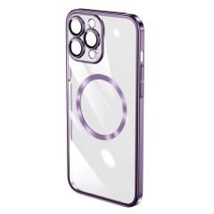 iPhone 14 Pro Kılıf Wireless Şarj Özellikli Sert PC Riksos Magsafe Kapak