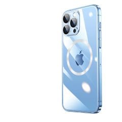 iPhone 14 Pro Kılıf Wireless Şarj Özellikli Sert PC Riksos Magsafe Kapak